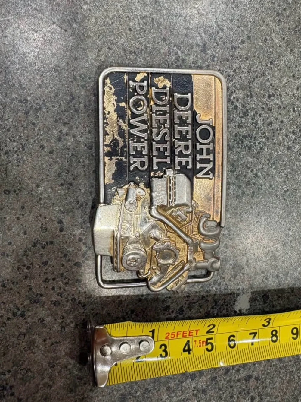 John Deere Gold & Silver Diesel Power belt buckle